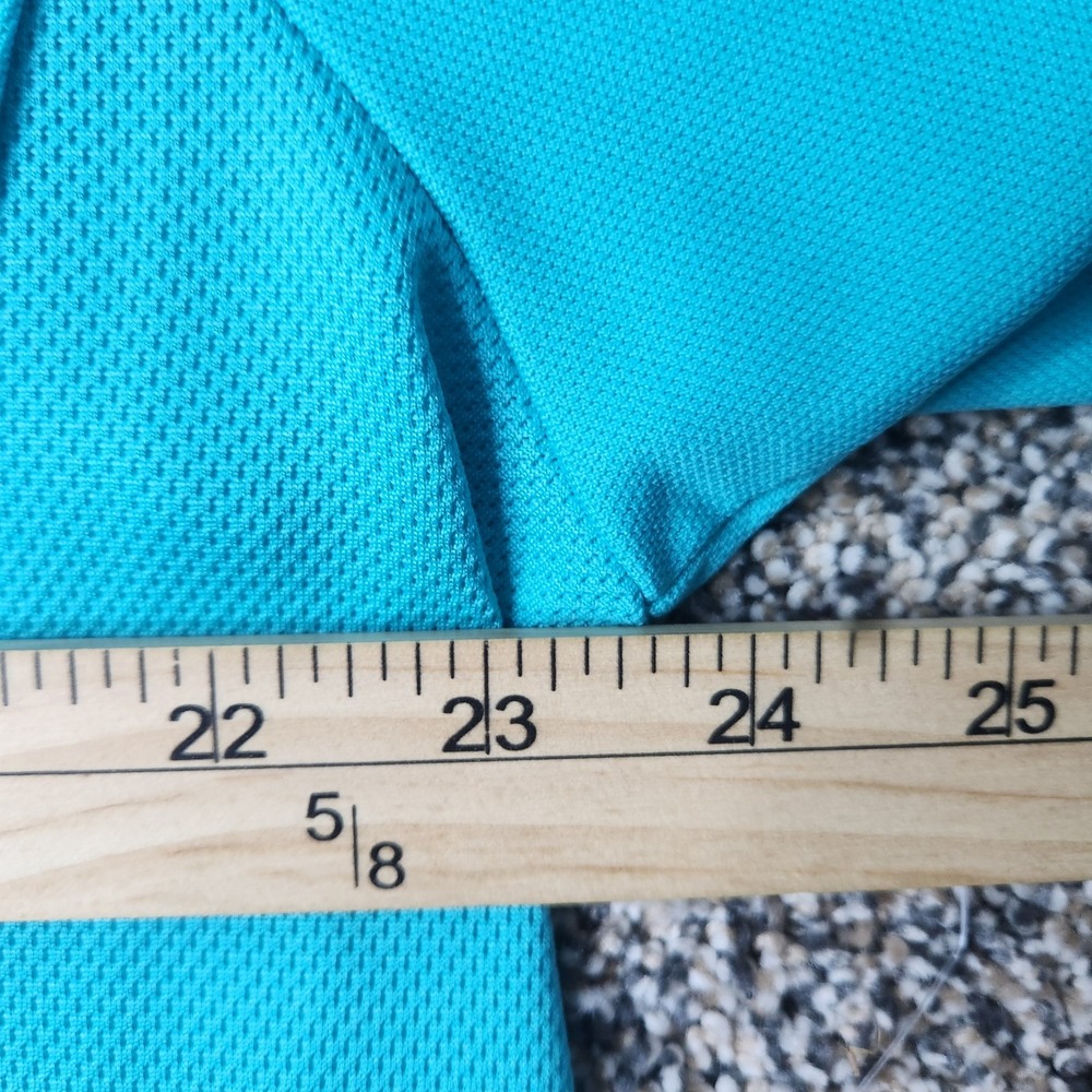 Fila Sport Golf Polo Shirt‎ Mens XL Teal Short Sleeve Athletic Mesh Under Arm - Picture 6 of 7